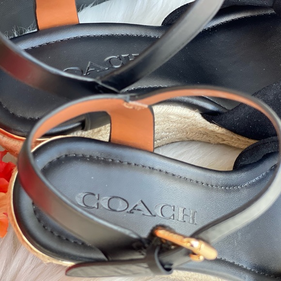 Coach Suede Black Wedges - Picture 8 of 15